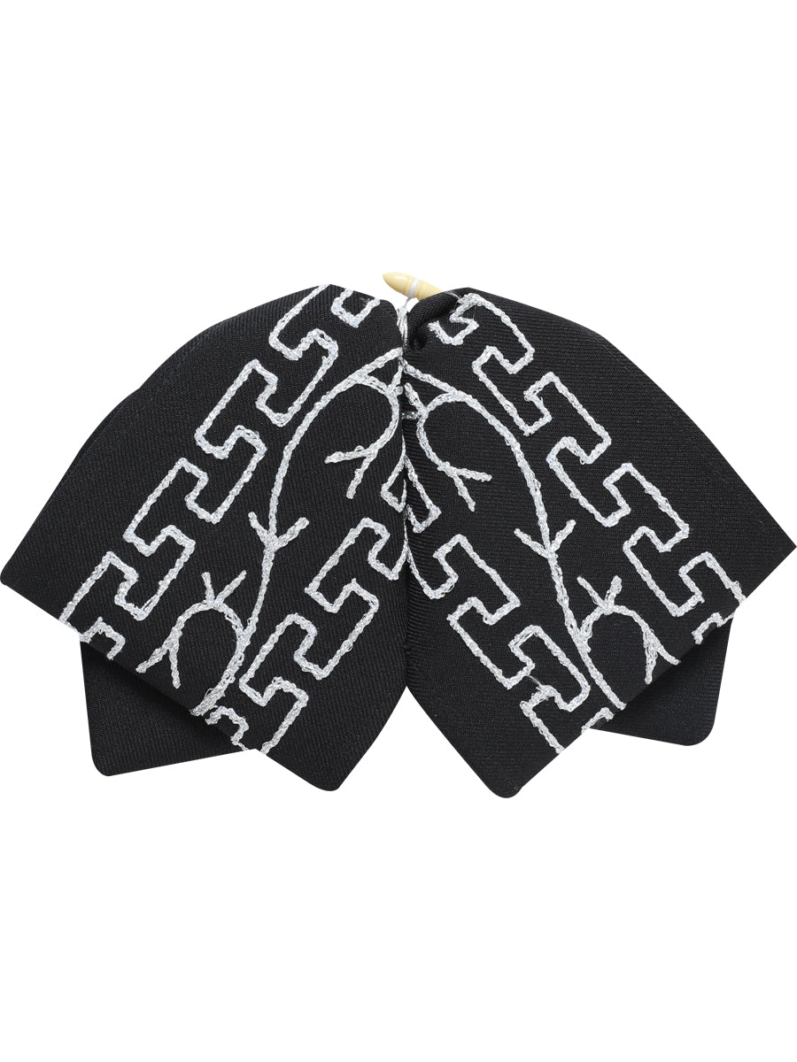 Adult
Mexican Charro Bow Tie 100% Polyester Black/Silver 601114