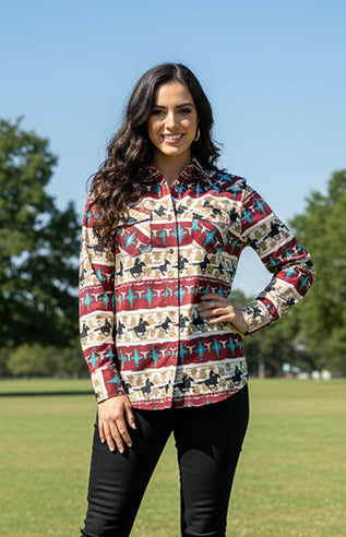 Women's Snap Button Shirt