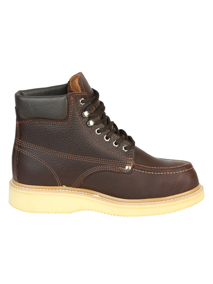 Establo Men's Laced Work Boots with Safety Cap 91310