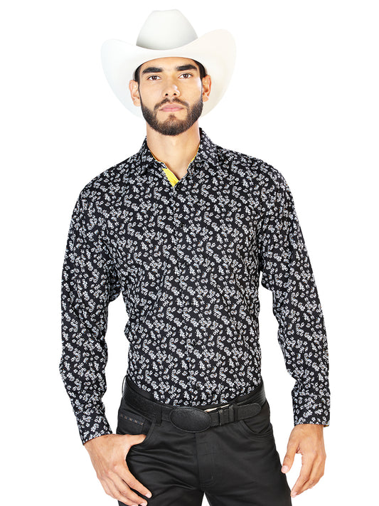 Black Casual Long Sleeve Shirt 126264
