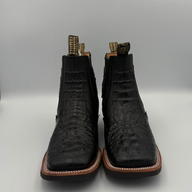 ANKLE BOOT PRINT HORNBACK BLACK