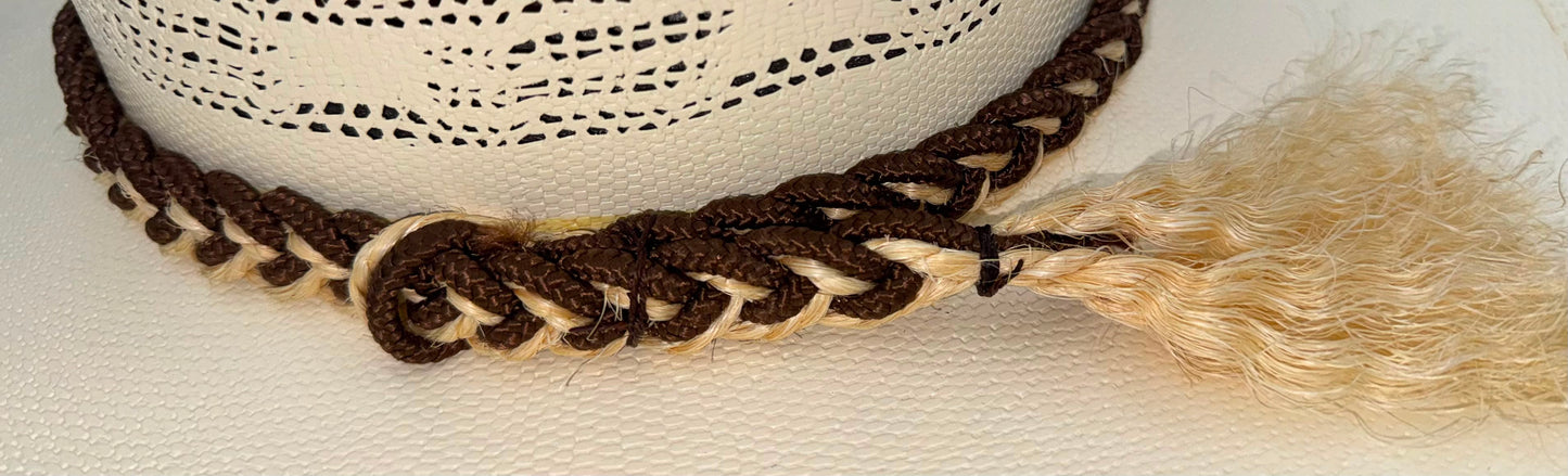 Straw Hat Shantung With  hatband