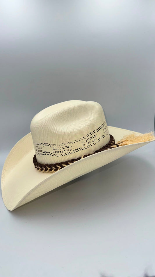 Straw Hat Shantung With  hatband