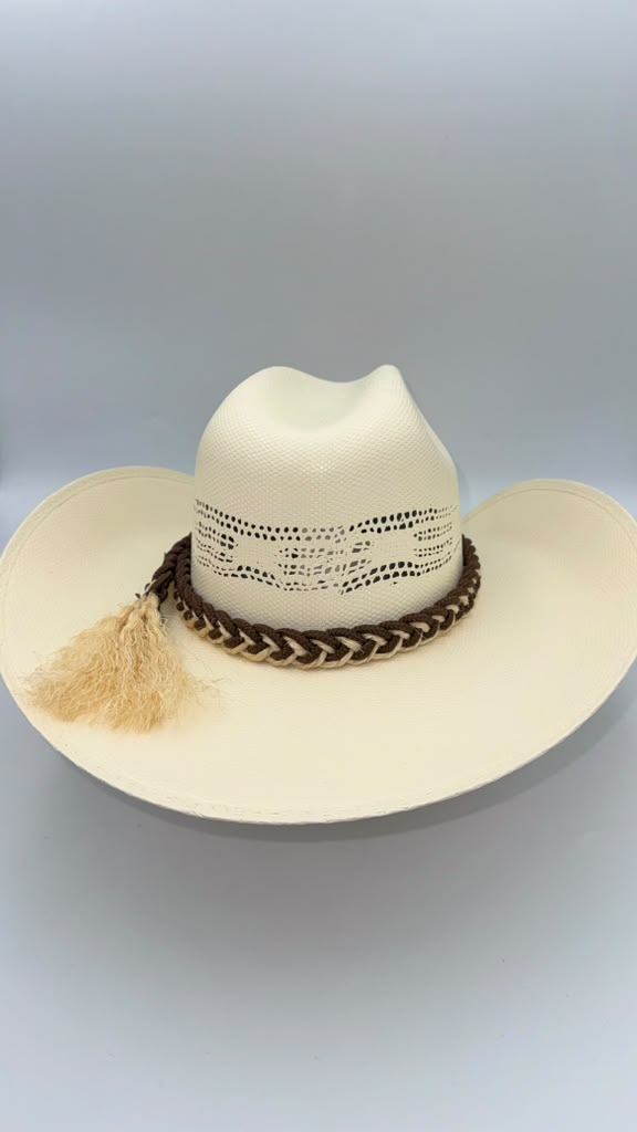 Straw Hat Shantung With  hatband