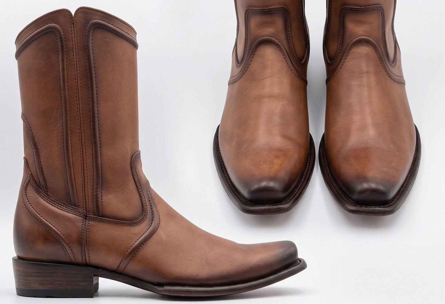 Palermo Booties Honey Leather (Miel)